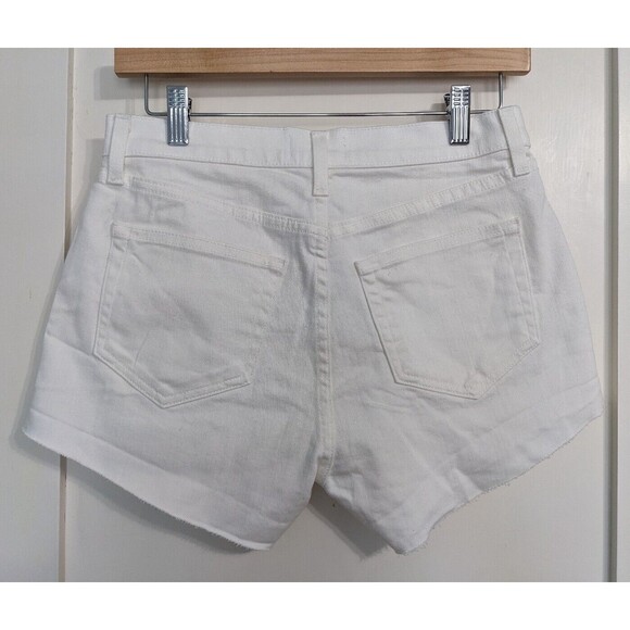 L'AGENCE High Rise Shorts Size 25 Ryland Short White Cut Offs Raw Hem NWT READ - Picture 5 of 8